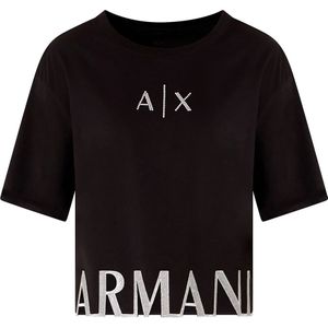 Armani Exchange - XW001699_AF10356 - T-shirt - Zwart - Korte Mouwen
