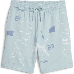 Puma Select Classics Brand Love Aop 8´´ Sweat Shorts Blauw L Man