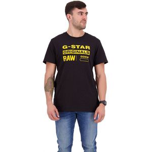 G-star Graphic 8 Ribbed Neck T-shirt Met Korte Mouwen