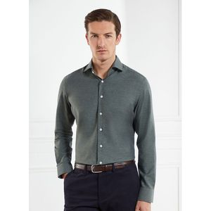 Hackett Luxe Flannel Long Sleeve Shirt Groen S Man