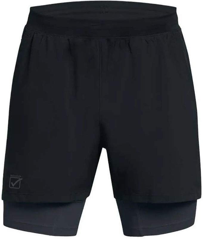 Givova - 2-in-1 Korte Broek - Technische Stof - Zwart