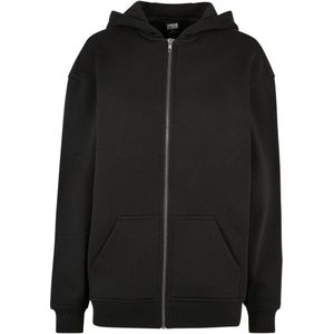 Urban Classics Oversized Full Zip Sweatshirt Zwart XS Vrouw
