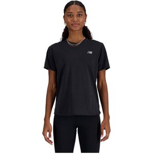New Balance Athletics Short Sleeve T-shirt Zwart XS Vrouw
