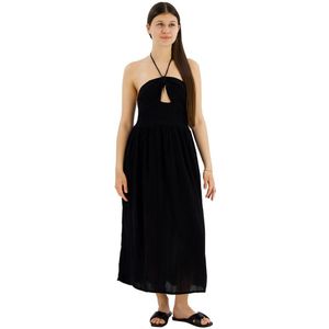Superdry Cut Out Sleeveless Midi Dress Zwart 2XS Vrouw