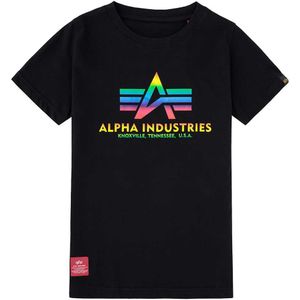 Alpha Industries Basic Metal Short Sleeve T-shirt Zwart 12 Years Jongen