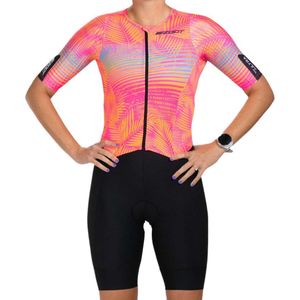 Zoot Ultra Tri P1 Racesuit Short Sleeve Trisuit Oranje XS Vrouw