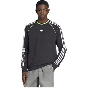 ADIDAS ORIGINALS - Adicolor - Sweatshirt - Limoen - Zwart - Wit