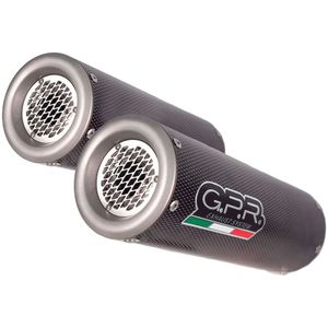 Gpr Exhaust Systems M3 Poppy Kawasaki Zzr 1400 17-20 Ref:k.163.race.m3.pp Stainless Steel Niet Gehomologeerde Slip-on Uitlaatdemper