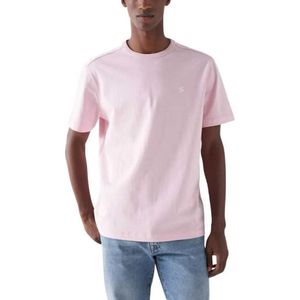 Salsa Jeans Badge Application Regular Fit T-shirt Met Korte Mouwen