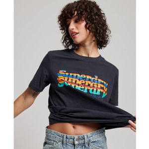 Superdry Vintage Scripted Infill T-shirt Veelkleurig S Vrouw
