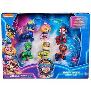 Spin Master Paw Patrol Set Of Figures Of The Mighty Movie 6 Units 22.86x30.48x6.1 Cm Figures Veelkleurig