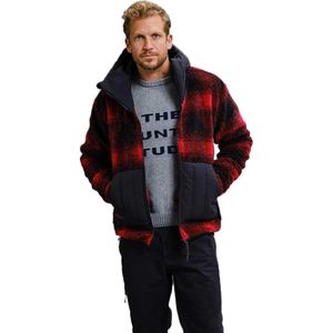 The Mountain Studio Rocky Mountain Check Fleece Met Volledige Rits