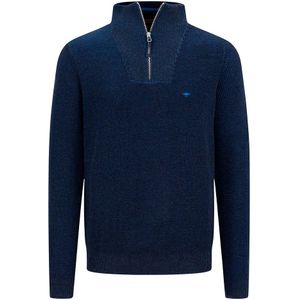 Fynch-Hatton - Ref.1412 604 - Zip Troyer - Blauw - 100% Katoen