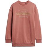 Superdry - Luxe Sweatjurk - Dames - Halflang - Metallic Logo