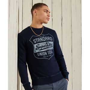 Superdry Varsity Arch Mono Sweatshirt Blauw S Man