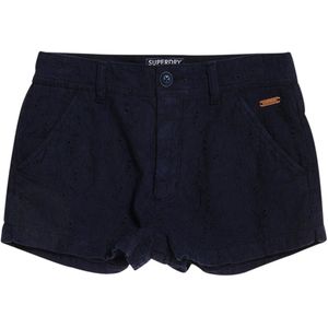 Superdry Broderie Chino Shorts Blauw S Vrouw