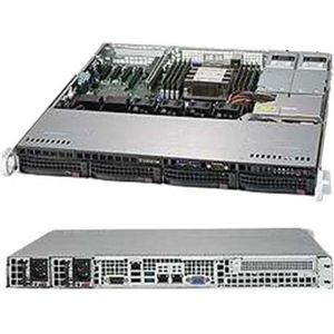 Super Micro - CSE-813MFTQC-R407CB - Barebone-server - 1U - Ondersteunt ATX en Micro ATX