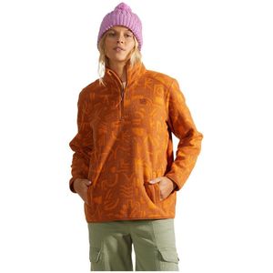 Billabong Boundary Mock 3 Half Zip Sweatshirt Oranje XS Vrouw