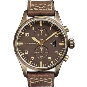 Szanto 4003 Vintage Pilot Watch Bruin