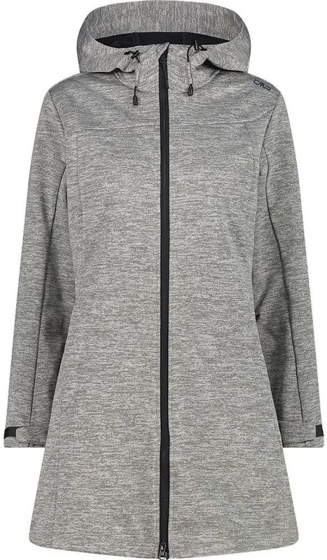 CMP - Softshell Hoodie Jas - Waterdicht - Met Vaste Capuchon - Jacquardpatroon