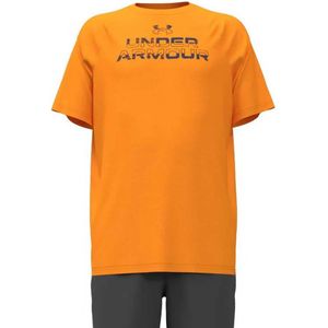 Under Armour - Tech Split Wordmark - T-shirt - Korte Mouwen - 100% Polyester