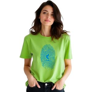 Kruskis Surfer Fingerprint T-shirt Met Korte Mouwen