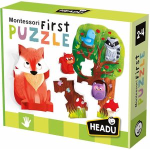 Headu Educative Children´s Game Montessori My Gracst The Forest Puzzle Veelkleurig