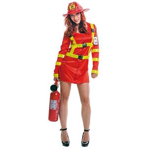 Viving Costumes Fire Woman Woman Custom Oranje M-L
