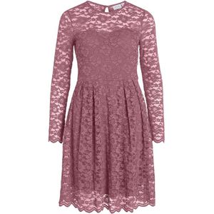 Vila Kalila Long Sleeve Midi Dress Roze 2XL Vrouw