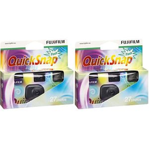 Fujifilm 2 Quicksnap Flash 27 Disposable Camera Veelkleurig