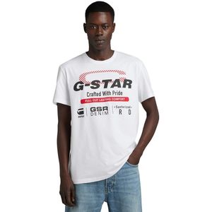 G-star Old Skool Originals Short Sleeve T-shirt Wit XS Man