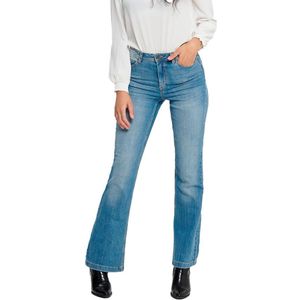 Jdy Flora Life Flared High Jeans Blauw 31 / 32 Vrouw
