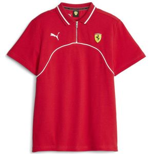 Puma Ferrari Race Short Sleeve Polo Rood 11-12 Years Meisje