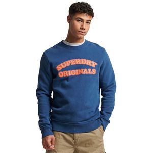 Superdry Vintage Cooper Classic Crew Sweatshirt Blauw S Man
