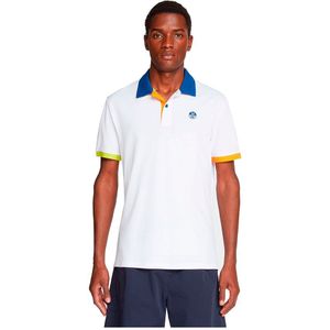 North Sails 692356 Logo Short Sleeve Polo Wit S Man