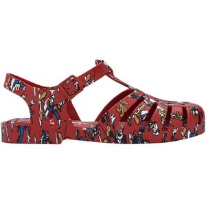 Melissa Possession Print + Mickey And Friends Jelly Sandal Rood EU 35-36 Vrouw