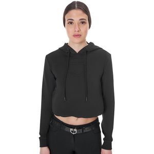 Equestro Cut Out Hoodie Zwart S Vrouw