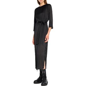 Armani Exchange 6rya11_yn2kz Long Sleeve Long Dress Zwart XL Vrouw