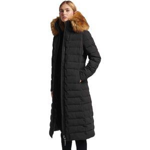 Superdry New Arctic Long Puffer Jacket Zwart XS Vrouw