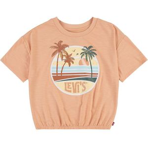 Levi´s ® Kids Sunrise Elastic Bubble Short Sleeve T-shirt Oranje 24 Months