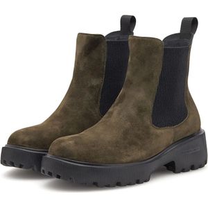 Woden - Aya - Chelsea Boots - Suède - Zwart - Woden Natural Soft Technology