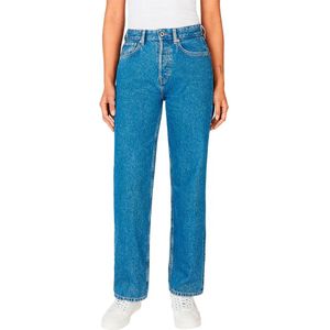 Pepe Jeans - PL204901IB7 - Rechte Jeans - Blauw - Casual - Katoen - Denim - Duurzaam