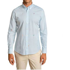 Hackett Seaside Fil Coupe Overhemd Met Lange Mouwen