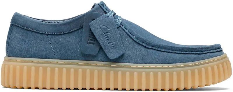 Clarks - Torhill Lo - Leren Schoenen - Blauw - Casual