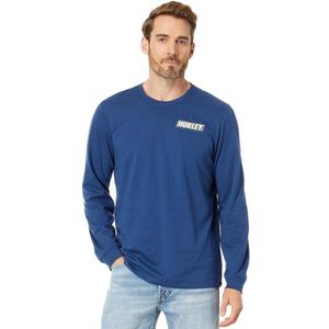 Hurley Everyday Block Range Long Sleeve T-shirt Blauw S Man
