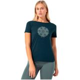 Super.natural - Ornament T-shirt - Korte Mouwen - Dames - Merinowol