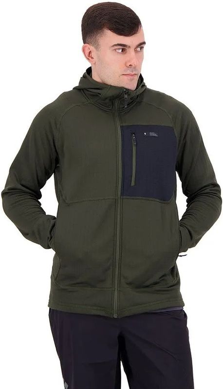Black Diamond - Factor Fleece - Groen - Technisch Polyester/Wol - Volledige Rits