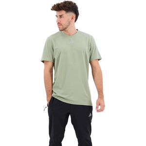 Adidas Own The Run Cooler Short Sleeve T-shirt Beige S Man