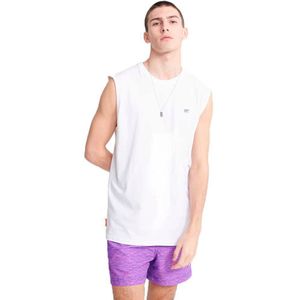 Superdry Collective Oversized Sleeveless T-shirt Wit M Man