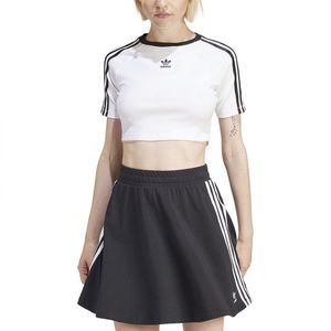 Adidas Originals 3 Stripes Baby Short Sleeve T-shirt Zwart XS Vrouw